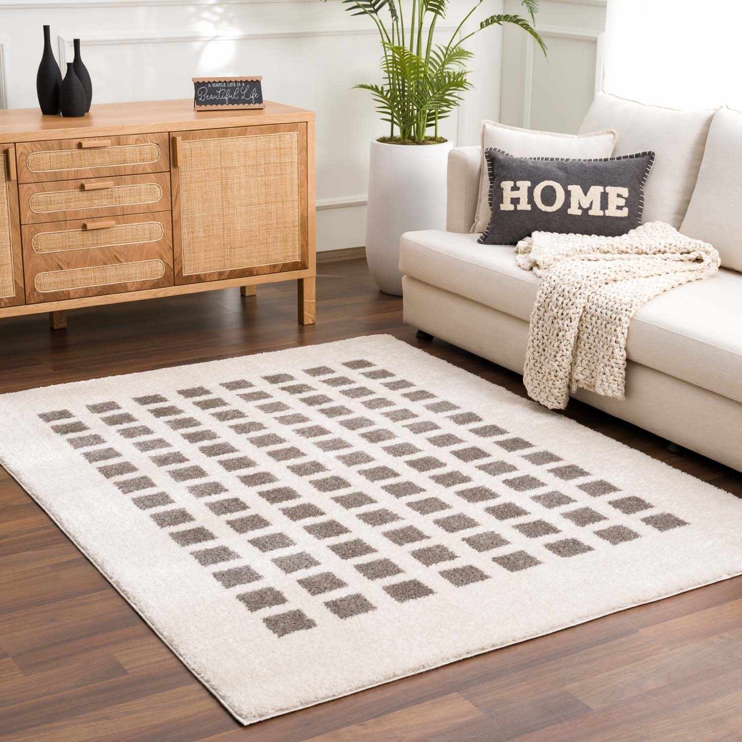 Baback Charcoal Washable Area Rug-0