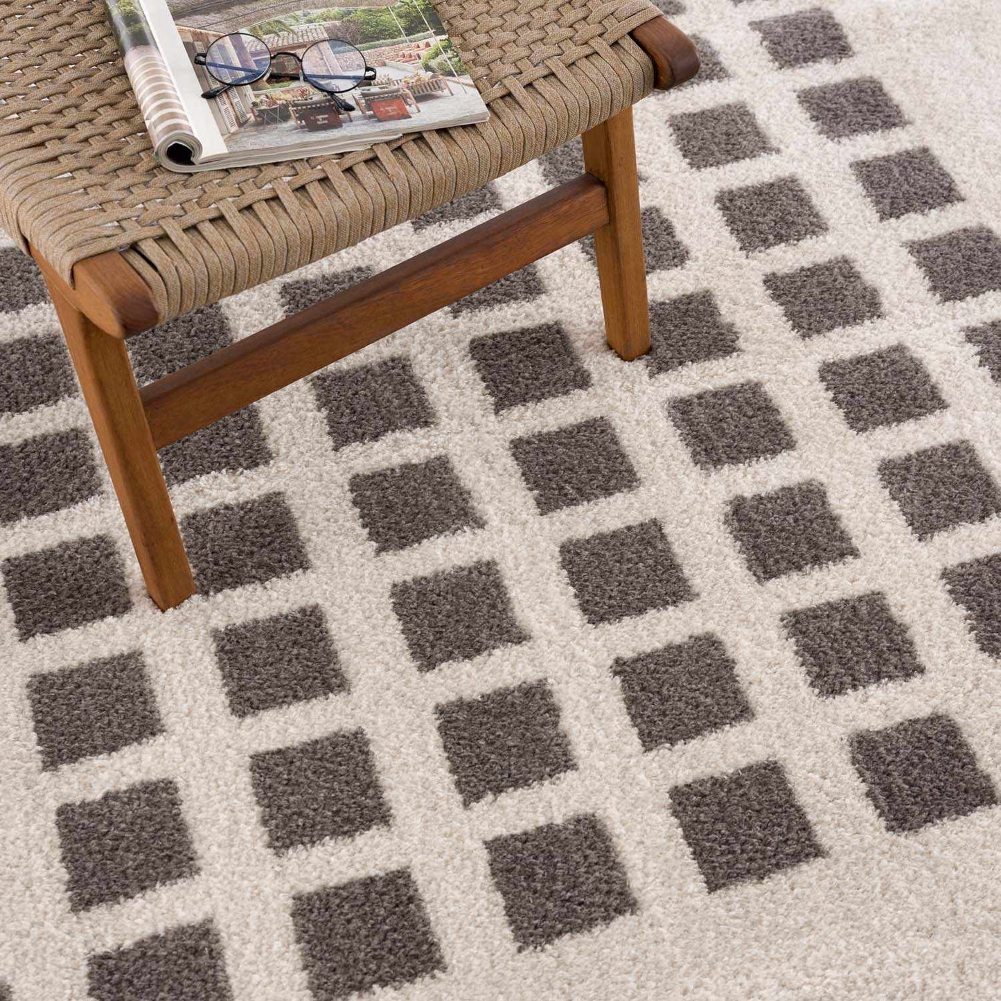 Baback Charcoal Washable Area Rug-5